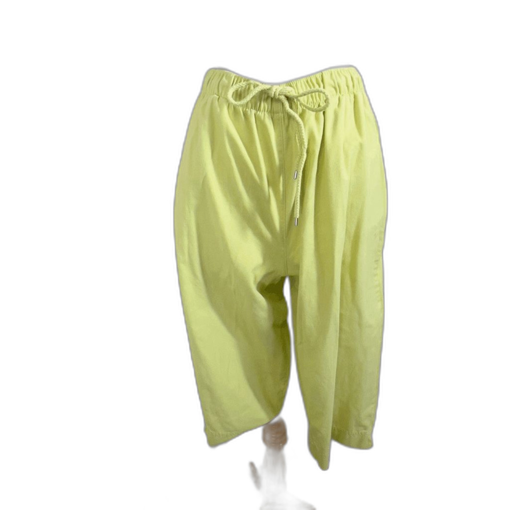 Coral Bay Capri Size L Y2k Lime Green Coastal Grandmother Pants